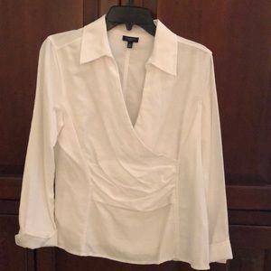 Talbots tuxedo shirt